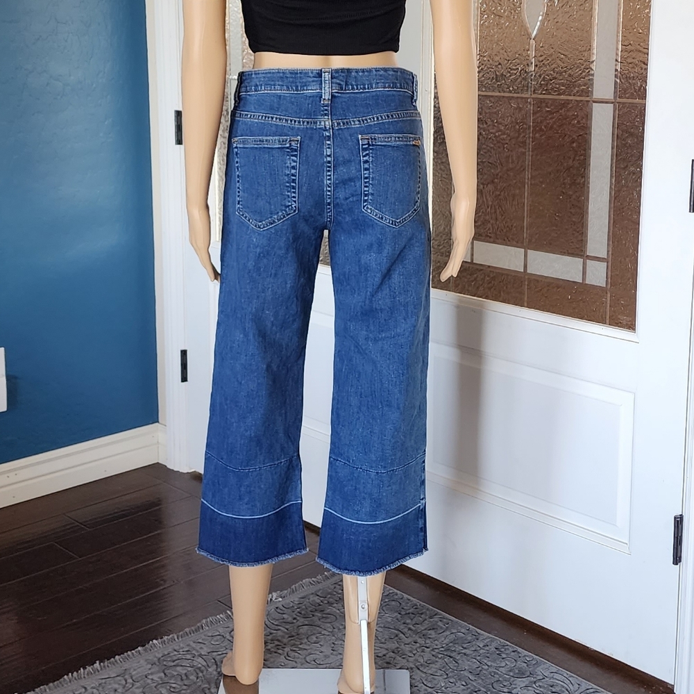 MICHAEL KORS WIDE LEG CROPPED JEANS SZ 6 - Picture 6 of 16